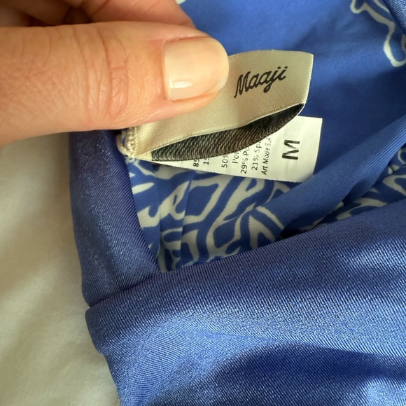 Maaji Blue and White Bikini with Unique Pattern - Picture 8 of 10